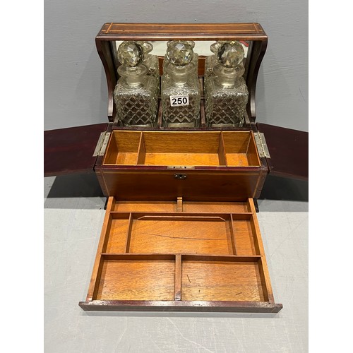 250 - Edwardian inlaid Tantalus