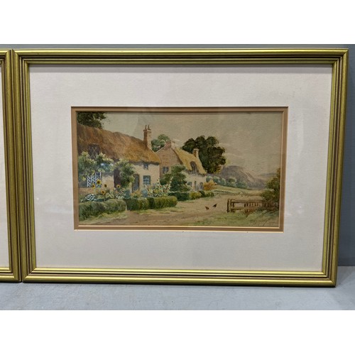 257 - 2 Water colours in gilt frame signed R.macauley