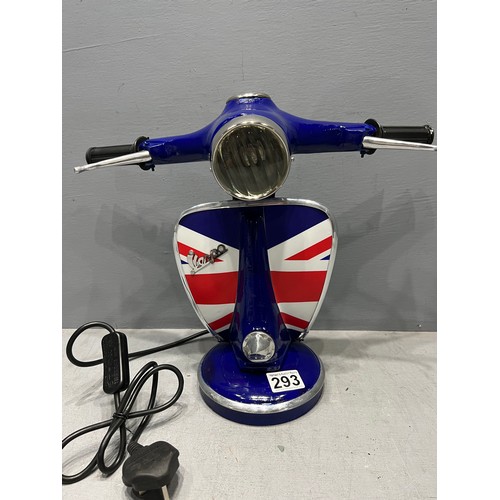 293 - Vespa bike table lamp