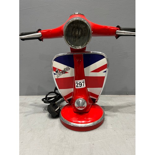 297 - Vespa bike bike table lamp