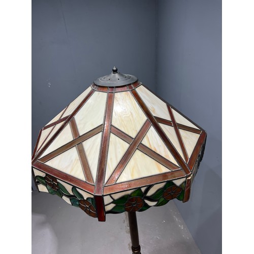 299 - Tiffany standard lamp & shade