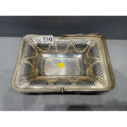 330 - Superb Quality Silver dish with handle 621g