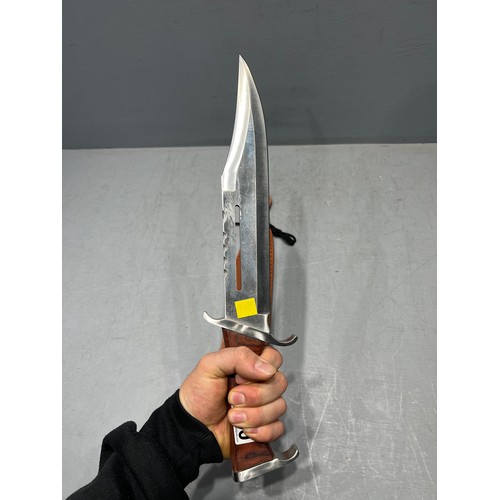 350 - Bowie knife in sheath