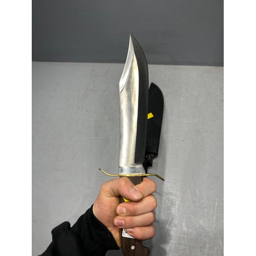 351 - Bowie knife in sheath