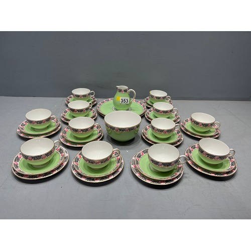 353 - Royal Worcester 12 piece tea set