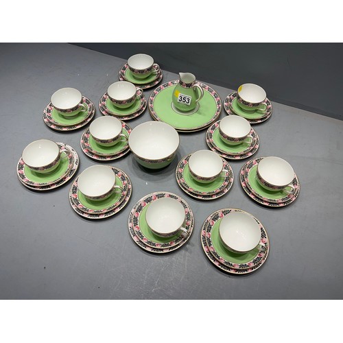 353 - Royal Worcester 12 piece tea set