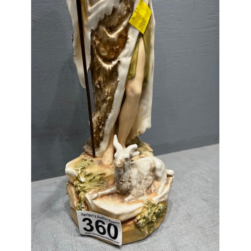 360 - Royal dux figurine shepherd woman