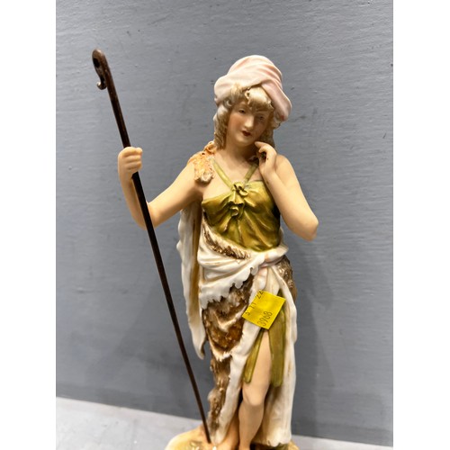 360 - Royal dux figurine shepherd woman