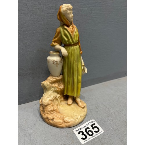 365 - Royal Worcester figurine woman with pitcher