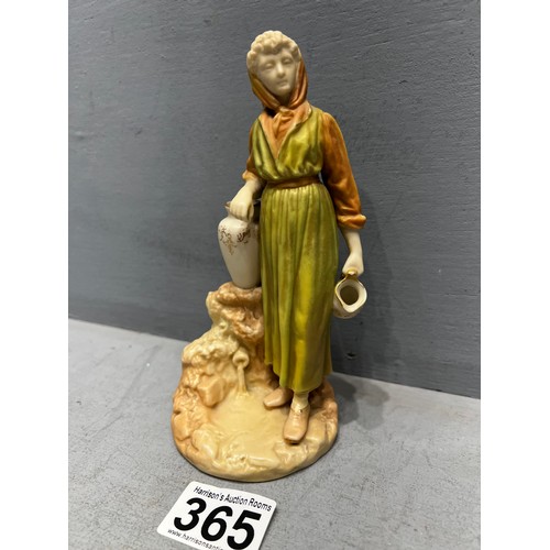 365 - Royal Worcester figurine woman with pitcher