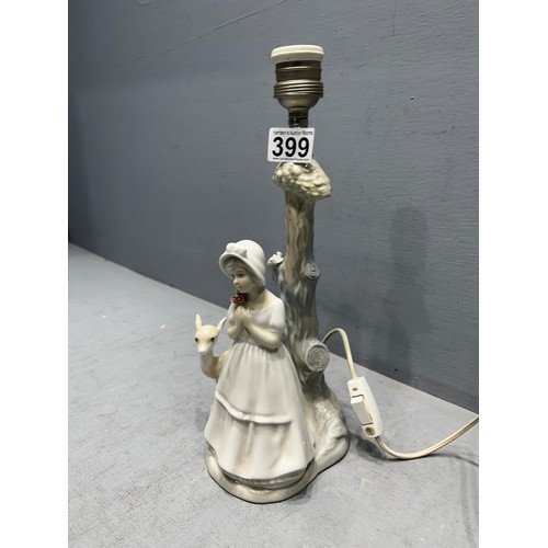 399 - Lamp in style of Lladro