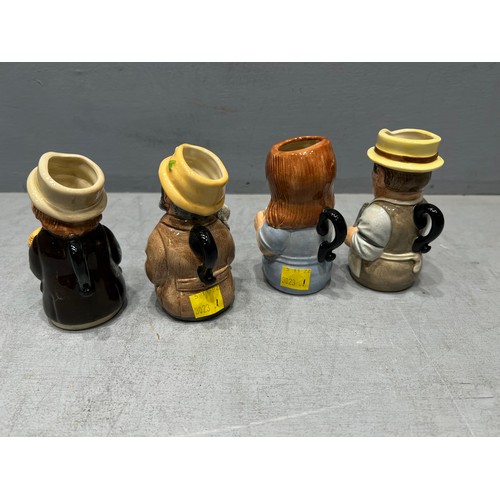 400 - 4 Royal doulton character jugs