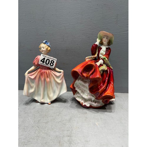 408 - 2 Royal doulton figurines