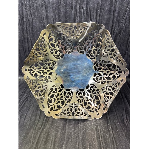 315R - Silver filigree bowl 117g