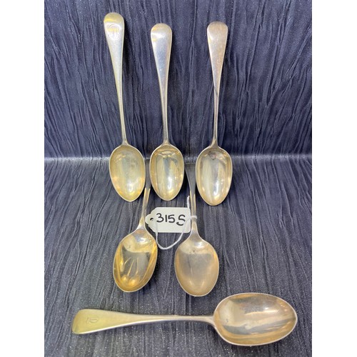 315S - Early silver spoons 300g