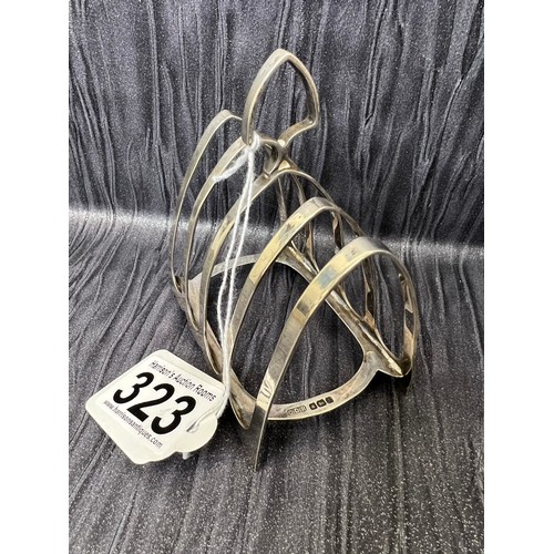 323 - Silver toast rack 64g