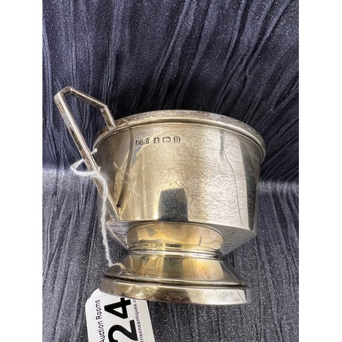 324 - Silver to handed cup 116g