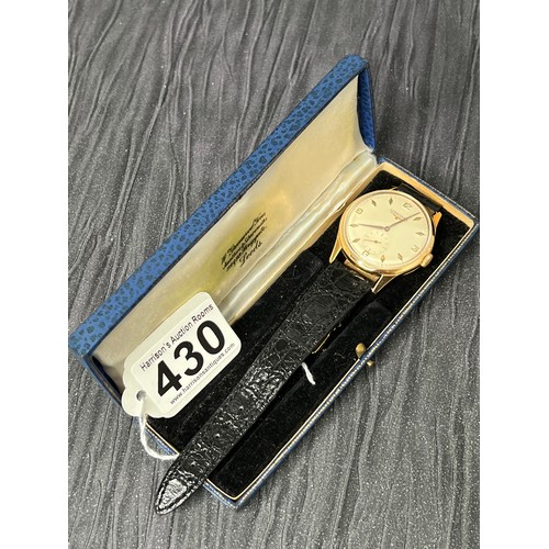 430 - Longines 18ct gold gents watch