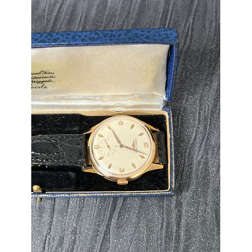 430 - Longines 18ct gold gents watch