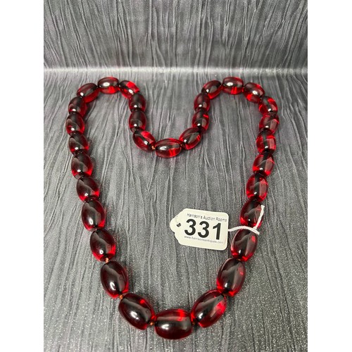 331 - String amber necklace