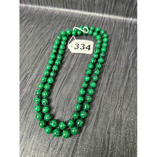 334 - Malachite necklace