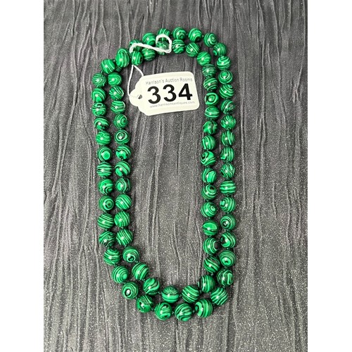 334 - Malachite necklace