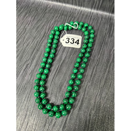 334 - Malachite necklace