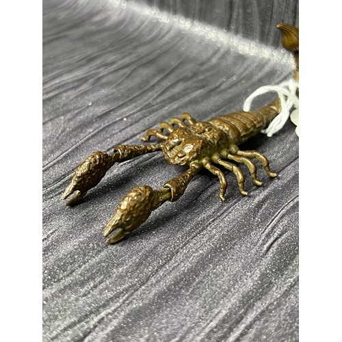 344 - Japanese bronze scorpion