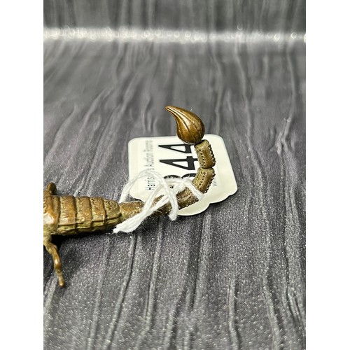 344 - Japanese bronze scorpion