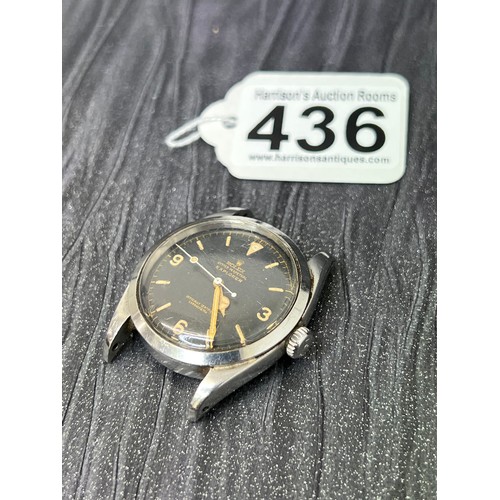 436 - Rolex Explorer circa 1957 rare early model , case no 268843 , 6610 3/6/9 dial