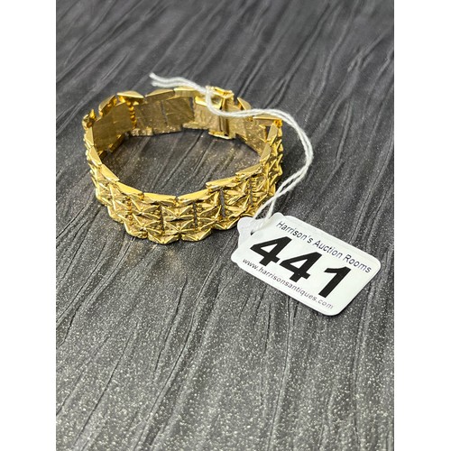 441 - 18ct Gold Bracelet 37.1g