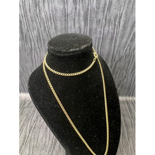 449 - 9ct Gold chain 18.5