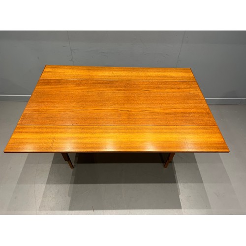 19 - Danish Mid Century 'elevator' table metamorphic by Trion.