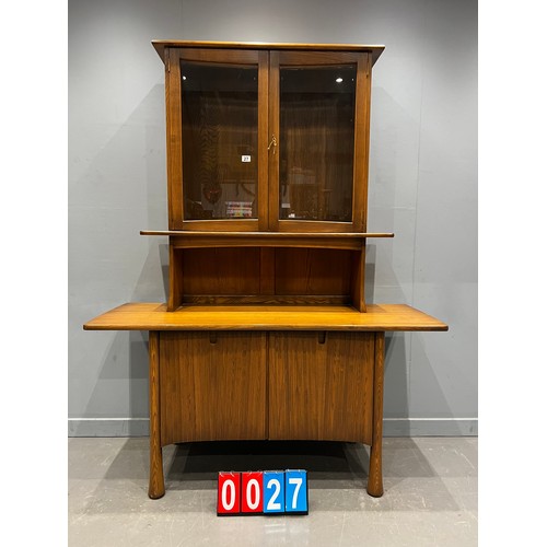 27 - Ercol Saville mid century display cabinet