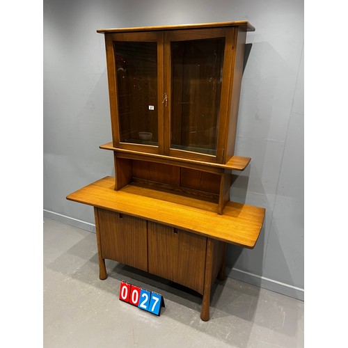 27 - Ercol Saville mid century display cabinet