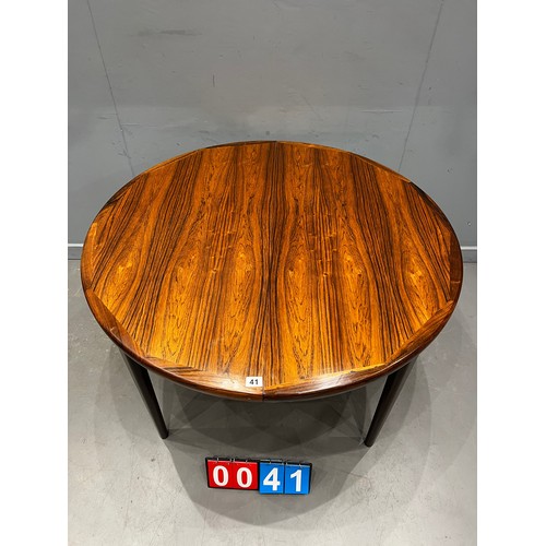 41 - Mid century rosewood dining table