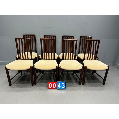 43 - 8 Danish mid century dining by boltinge