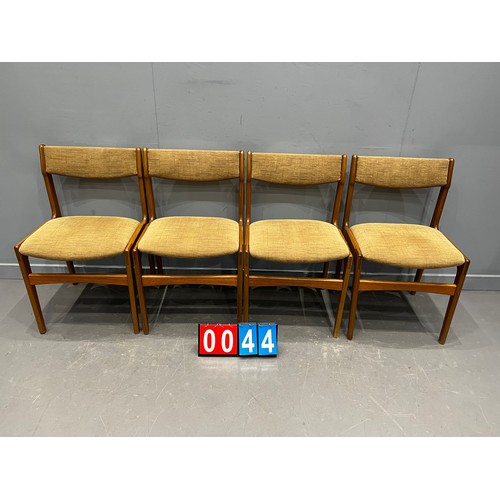 44 - 4 Danish dining chairs by Erik Buch