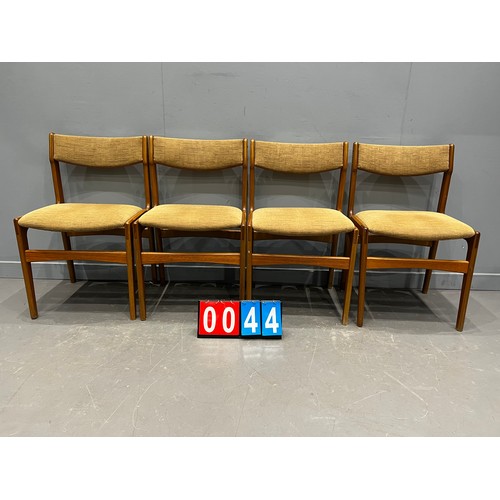 44 - 4 Danish dining chairs by Erik Buch