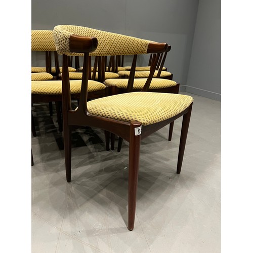 55 - 10 Rare johannes Anderson mobelfabrik BA113 mid century dining chairs for Anderson mobelfabrik