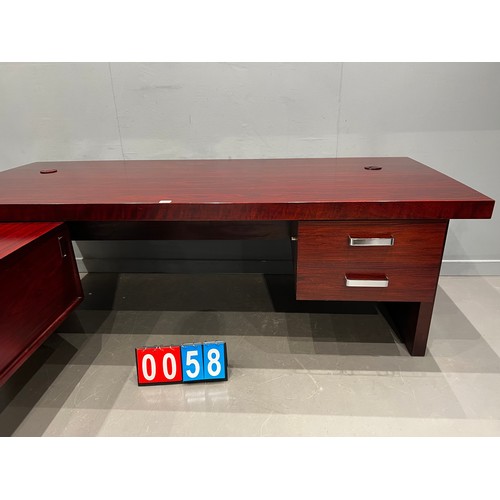 58 - Superb Danish design corner office desk