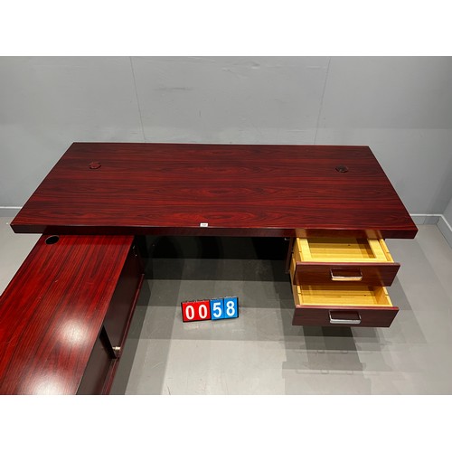 58 - Superb Danish design corner office desk