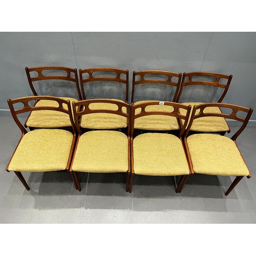 63 - Set of 8 danish chairs by johannes anderson