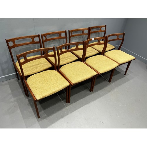 63 - Set of 8 danish chairs by johannes anderson