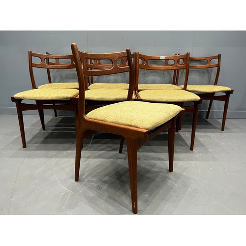 63 - Set of 8 danish chairs by johannes anderson