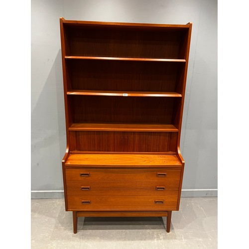 65 - Danish teak bookcase by johannes sorth for nexo mobelfabrik bornholm