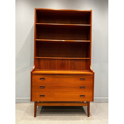 65 - Danish teak bookcase by johannes sorth for nexo mobelfabrik bornholm