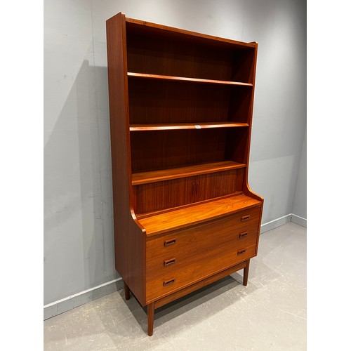 65 - Danish teak bookcase by johannes sorth for nexo mobelfabrik bornholm