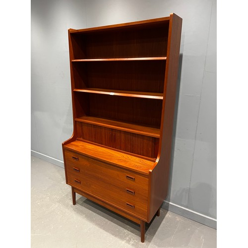 65 - Danish teak bookcase by johannes sorth for nexo mobelfabrik bornholm