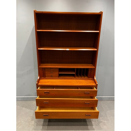 65 - Danish teak bookcase by johannes sorth for nexo mobelfabrik bornholm